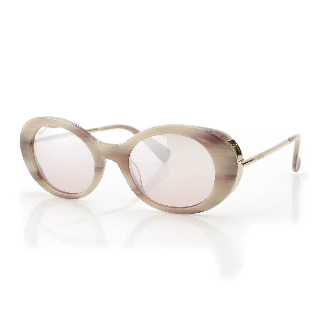 MAX MARA Oval sunglasses 14-80-10346 beige 3