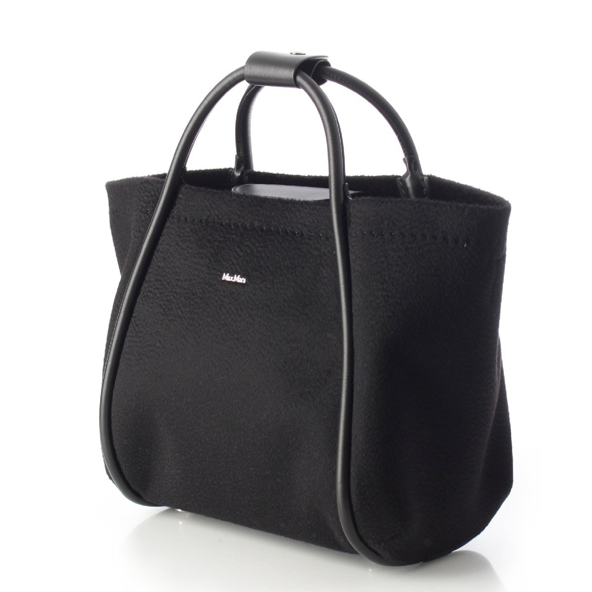MAX MARA MARINWS Marine cashmere 2WAY Handbag black