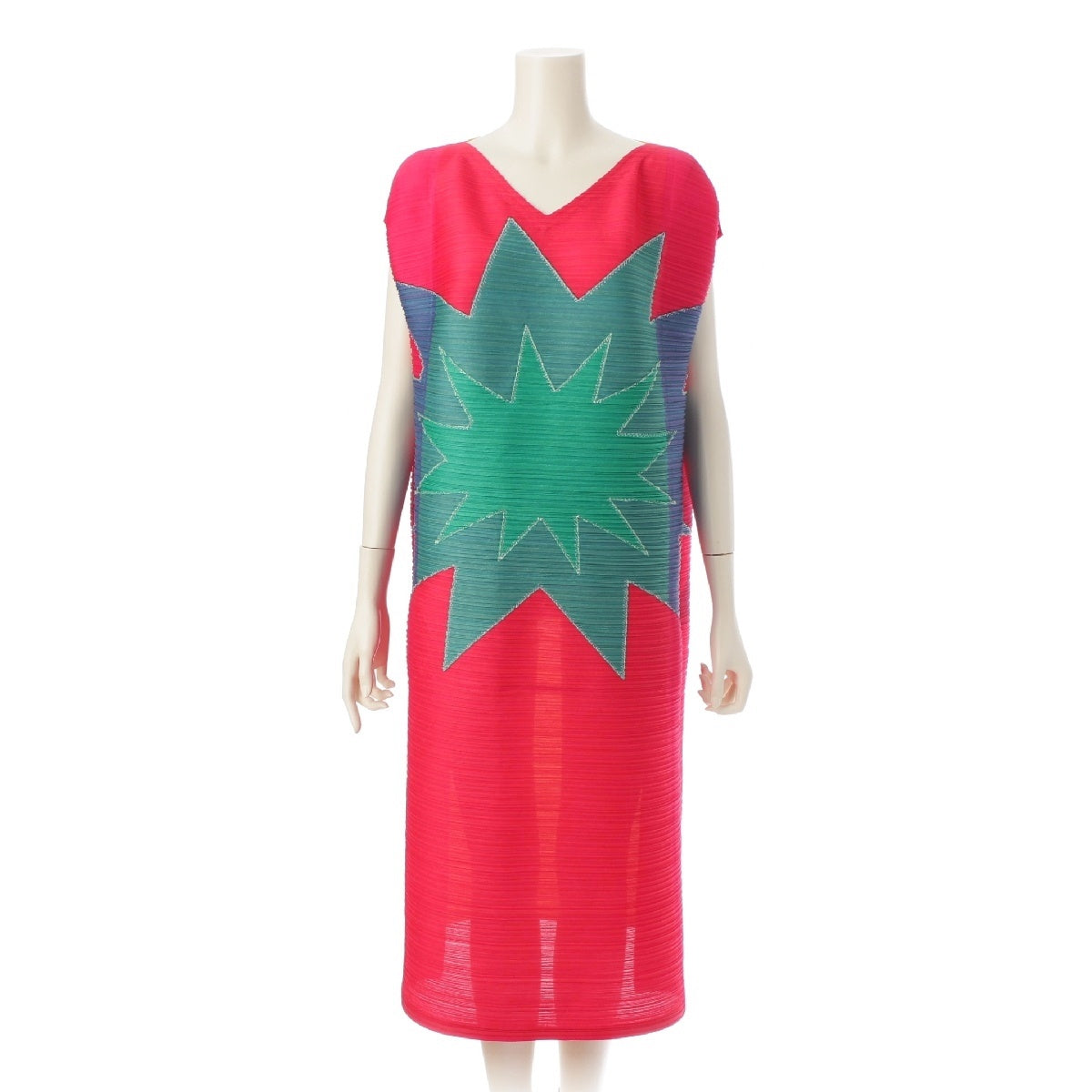 PLEATS PLEASE ISSEY  15 years Length Bounce Pleated Sleeveless one piece PP53-JH702 multicolor 5