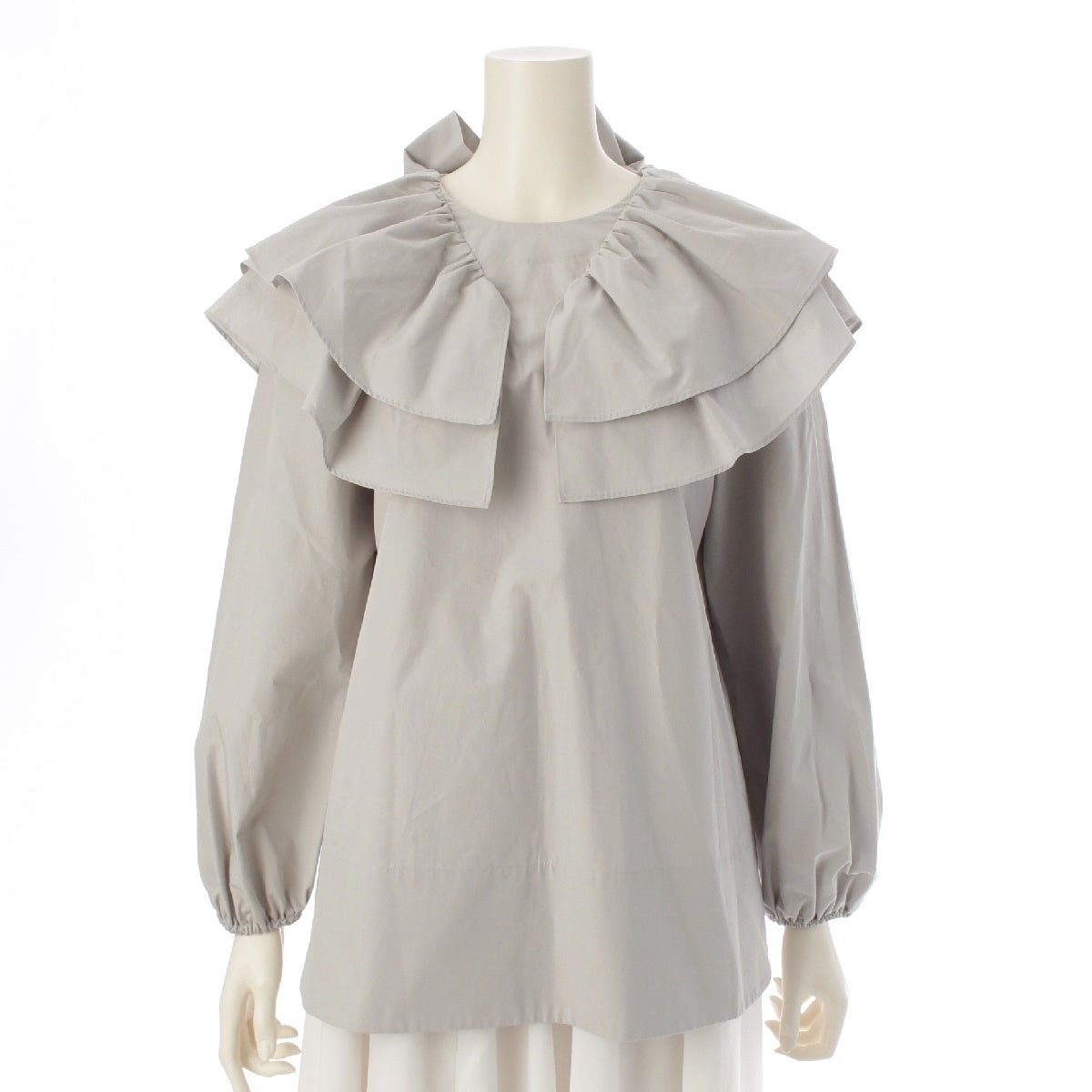 Tea mat Masaki Paris Drawer special order ribbon tie pullover blouse tops 420-1-SL UFA1 1 gray 1