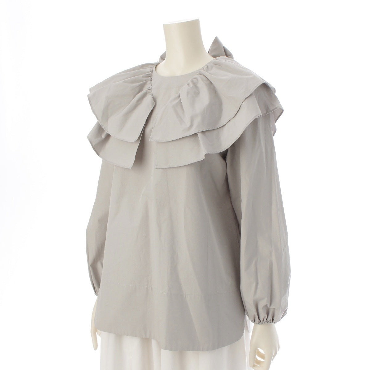 Tea mat Masaki Paris Drawer special order ribbon tie pullover blouse tops 420-1-SL UFA1 1 gray 1