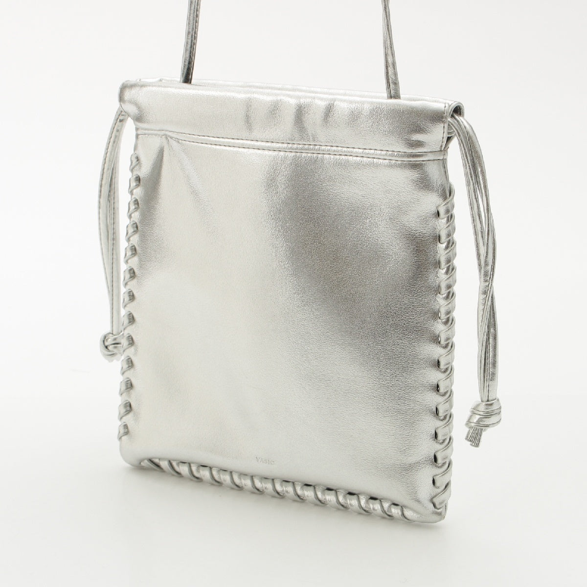 VASIC WELLS Wells Mini Mini Drawstring Shoulder Bag Silver
