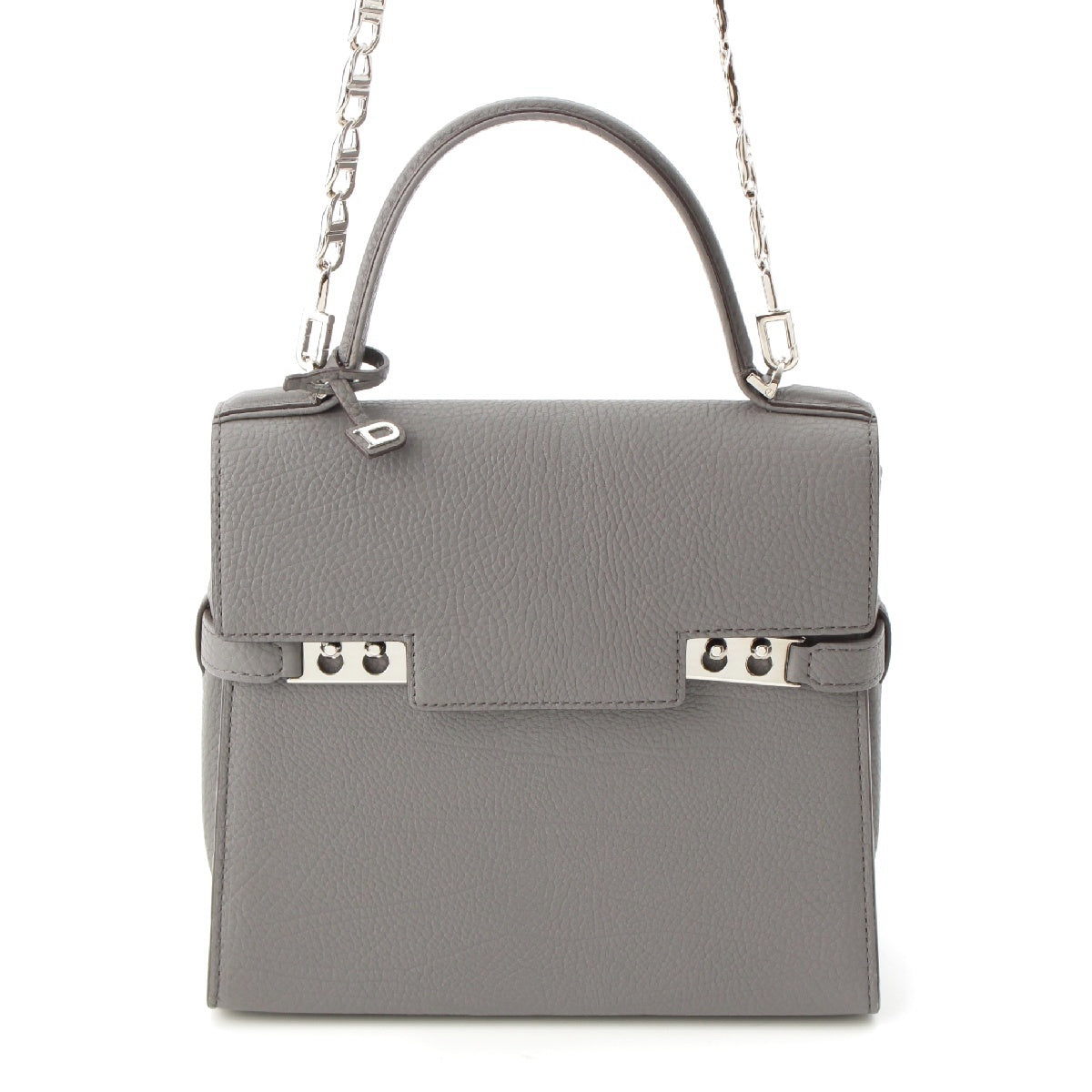 Delvaux Tampate PM Crispy Puff 2way Handbag AA0612AMF Stone Grey