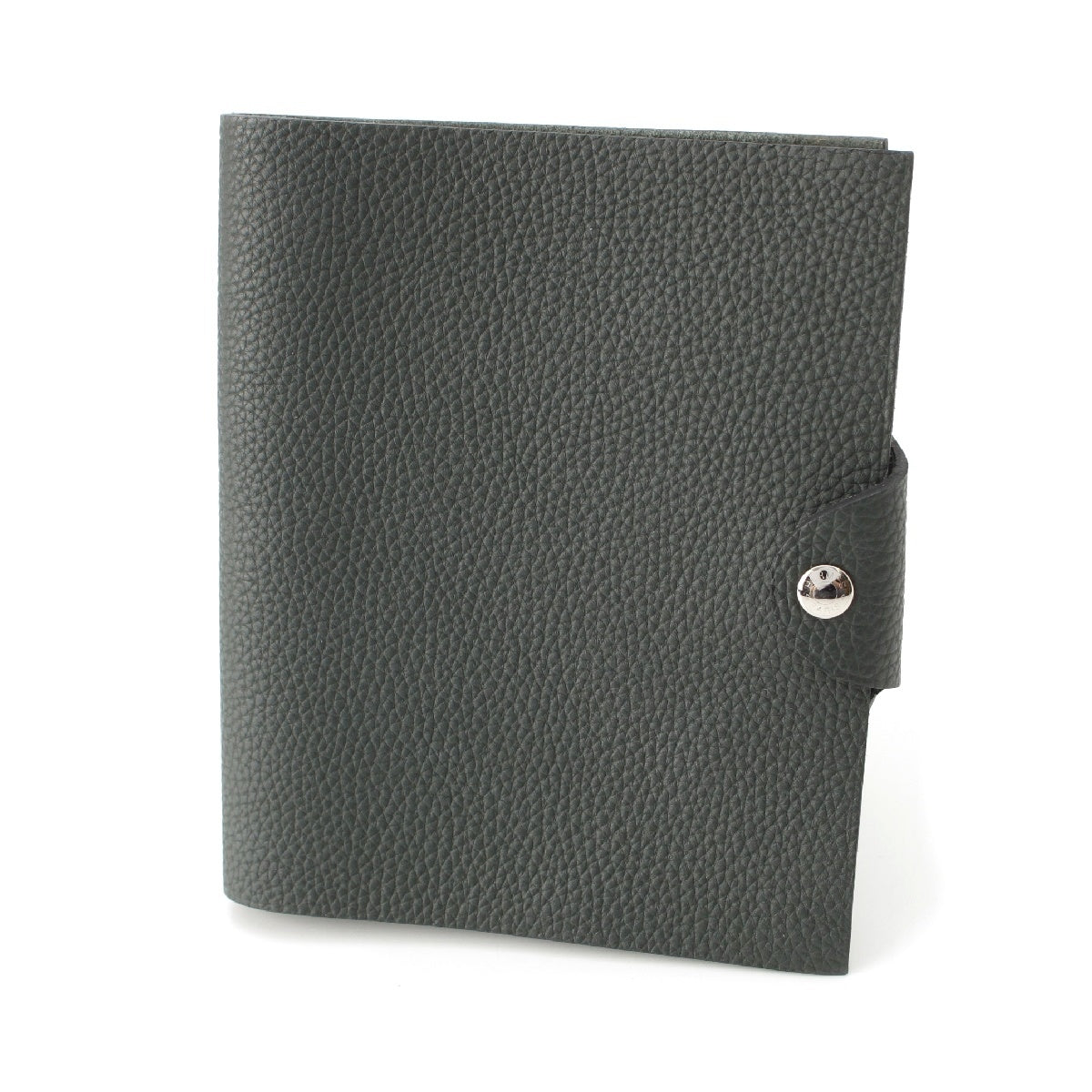 HERMES Taurillon Clemence Yuris PM Notebook cover A stamped Green system