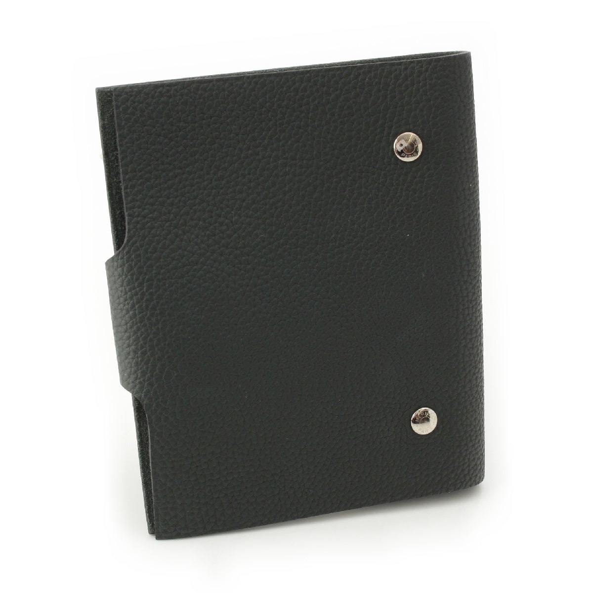 HERMES Taurillon Clemence Yuris PM Notebook cover A stamped Green system