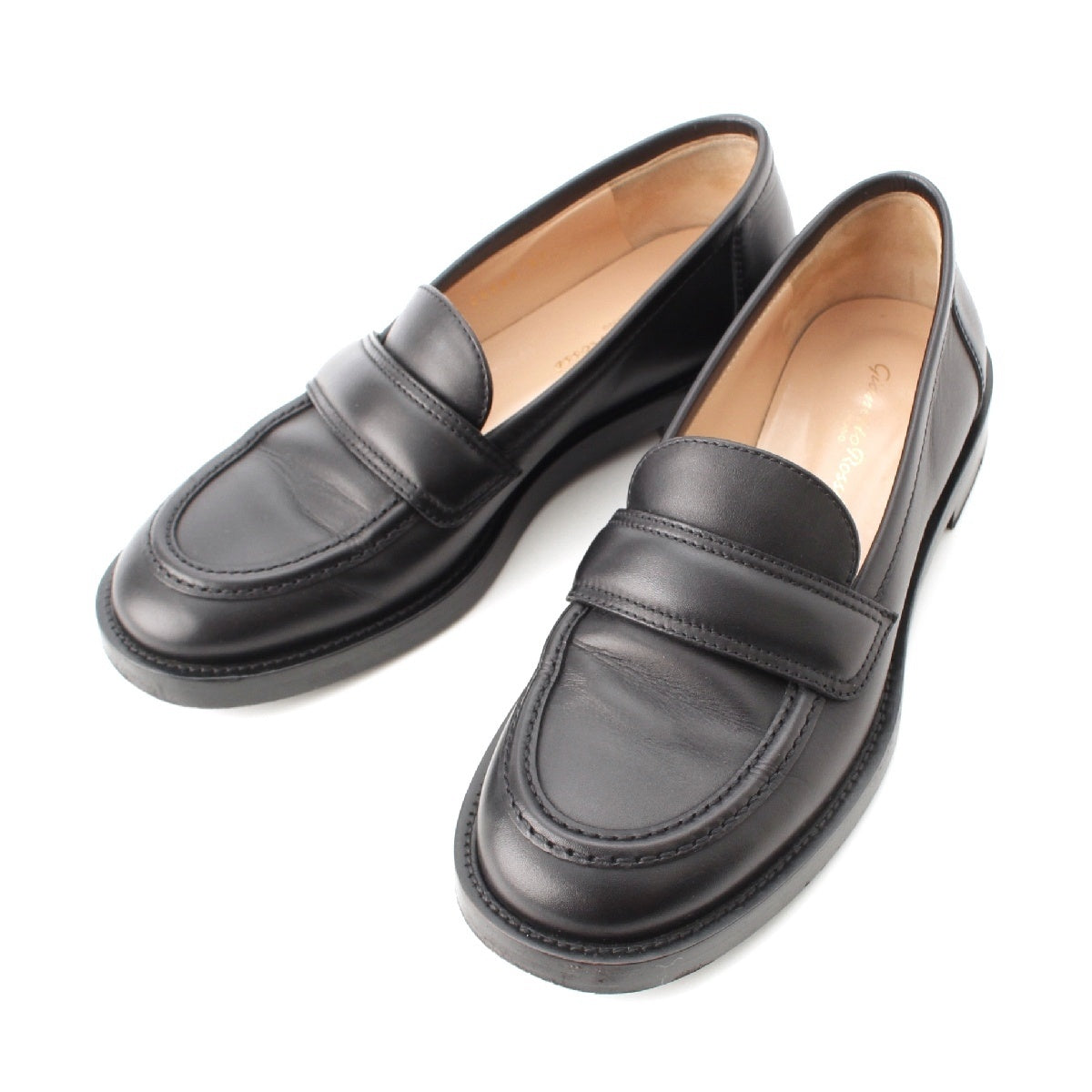 Gianvito Rossi leather loafers shoes black 37