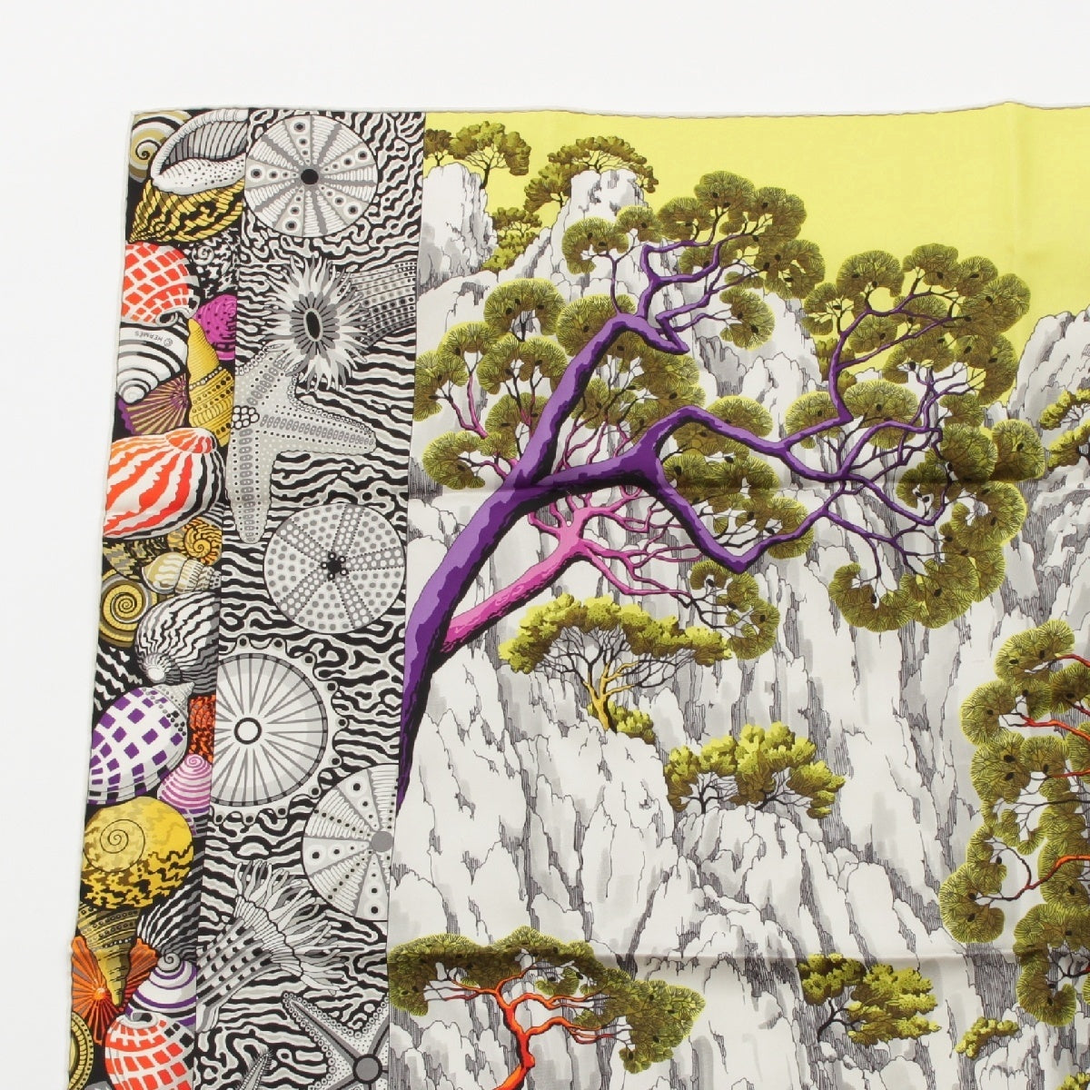 HERMES silk 90 SIESTE AU PARADIS Siesta in Heaven scarf multicolor