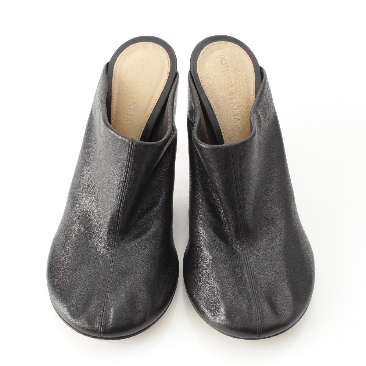 BOTTEGAVENETA leather Heel pumps shoes black 37 1/2