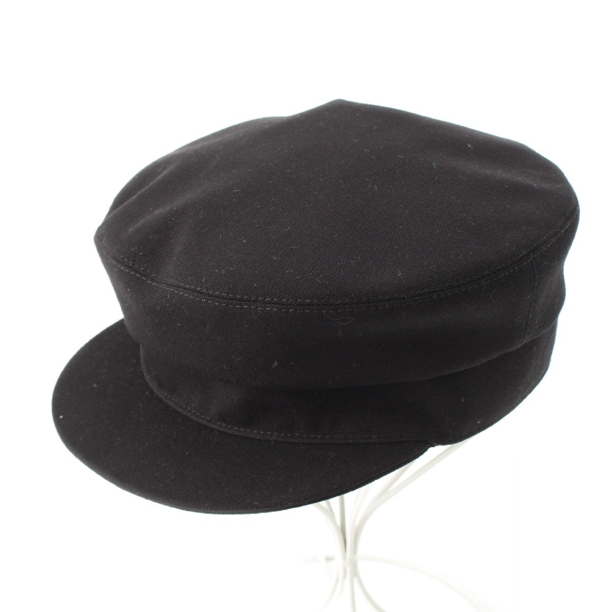 HERMES Davis H Serie Giulietta Seashell Casquette hat 241066N black 58