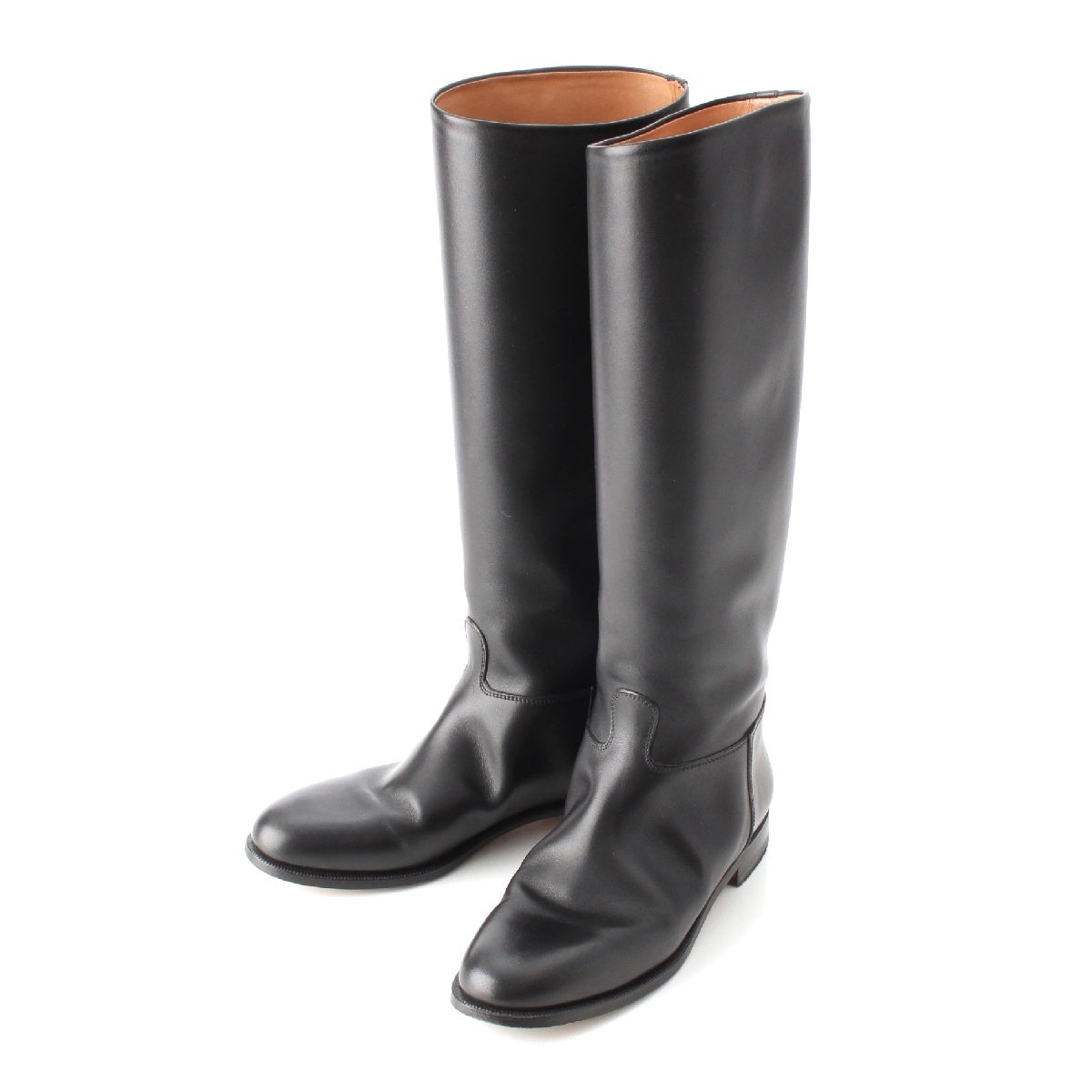 F.LLI Giacometti leather long boots shoes black 36