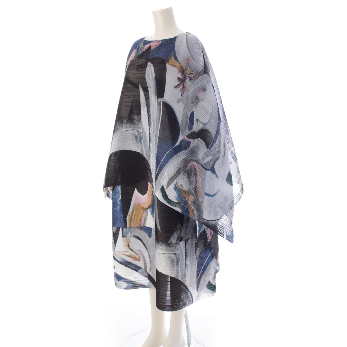 PLEATS PLEASE Bounce Pleated All-over Pattern one piece Stole set PP03-JH704/PP04-AD281 blue 5