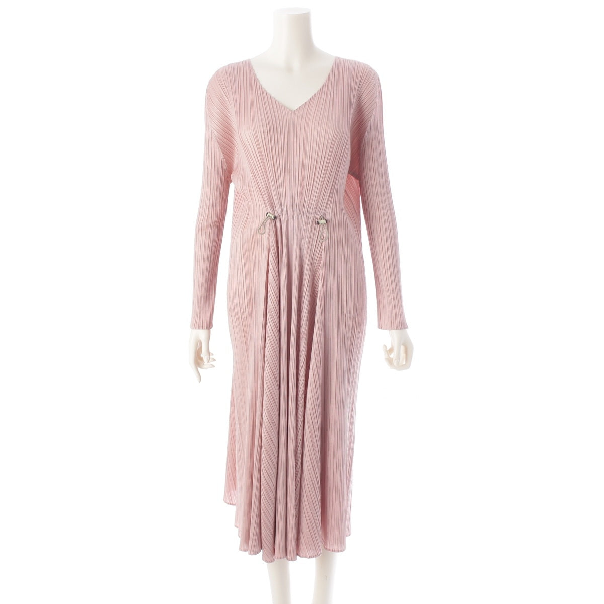 PLEATS PLEASE ISSEY  Long with drawstring one piece tops PP01-JH604 pink 5