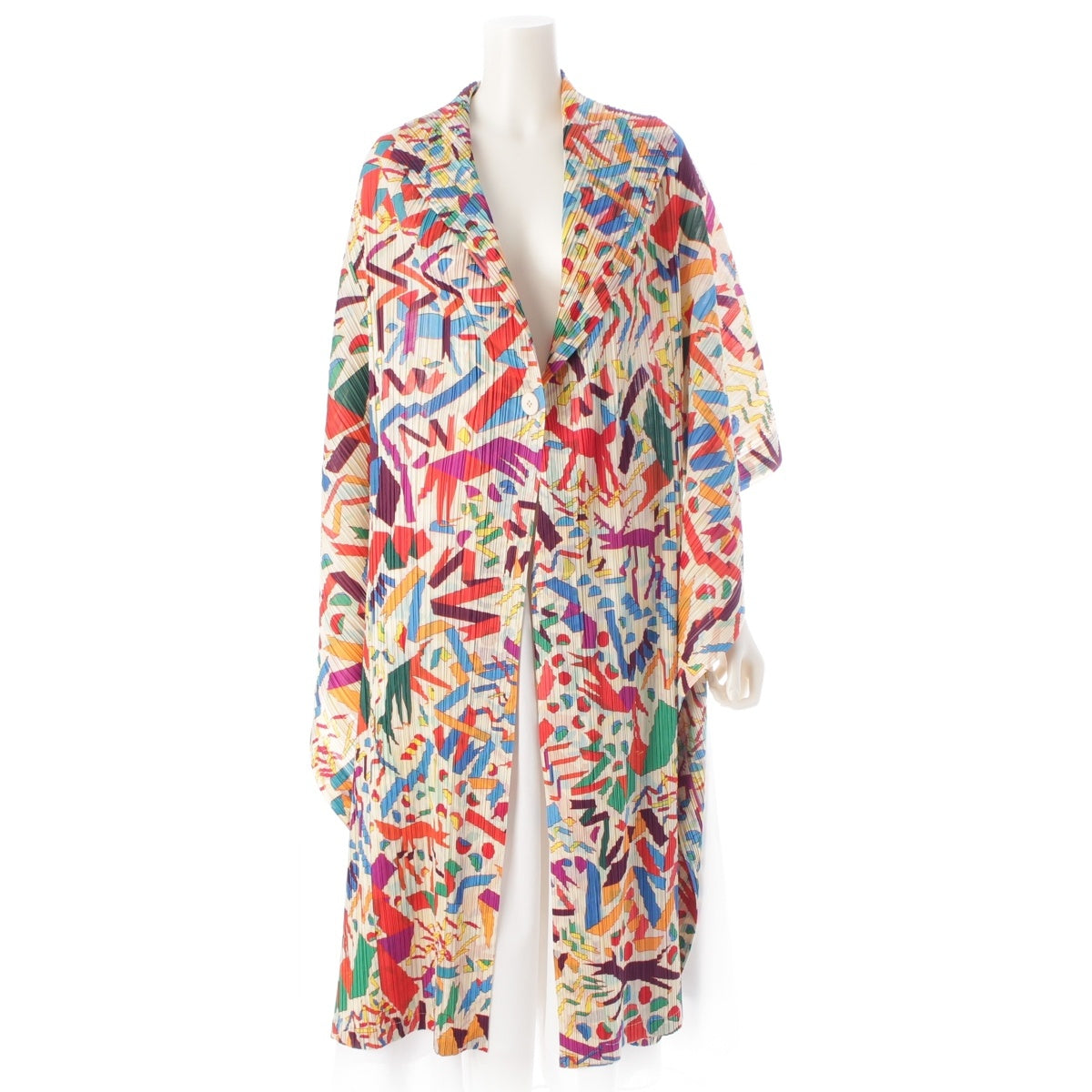 PLEATS PLEASE ISSEY  CONFETTI Colorful Print Variations cardigan tops PP13-JE672 multicolor Free size