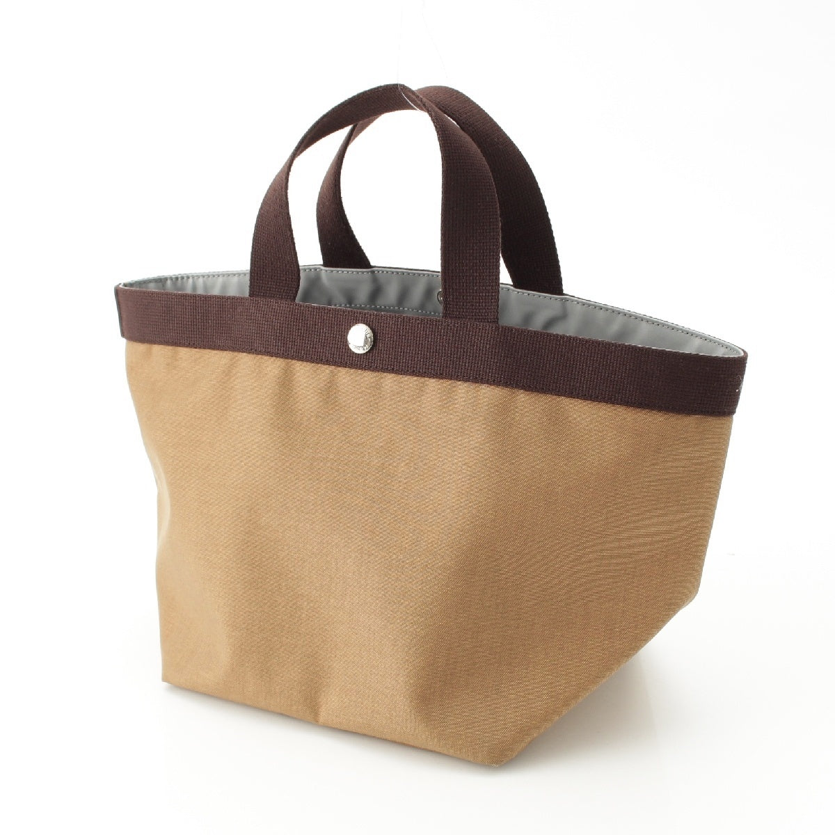 Herve Chapelier Cordura nylon Boat-shaped tote M Tote Bag 707C Chamois Mocha Brown