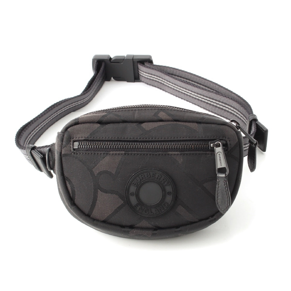 BURBERRY Logo Monogram Crossbody Bumbag body bag black