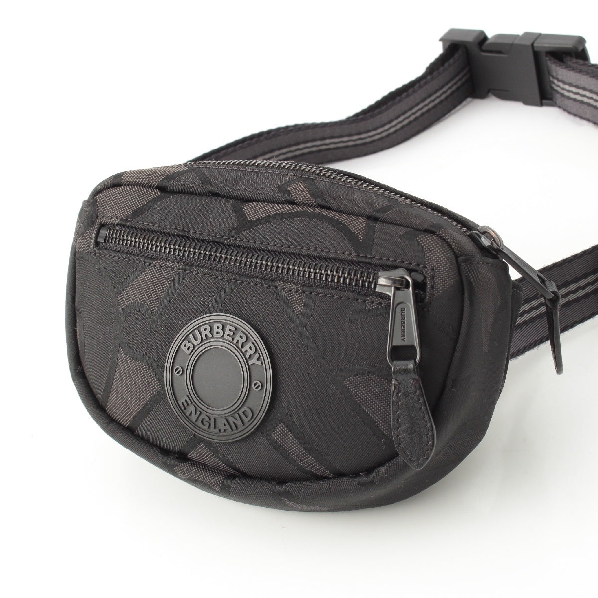 BURBERRY Logo Monogram Crossbody Bumbag body bag black