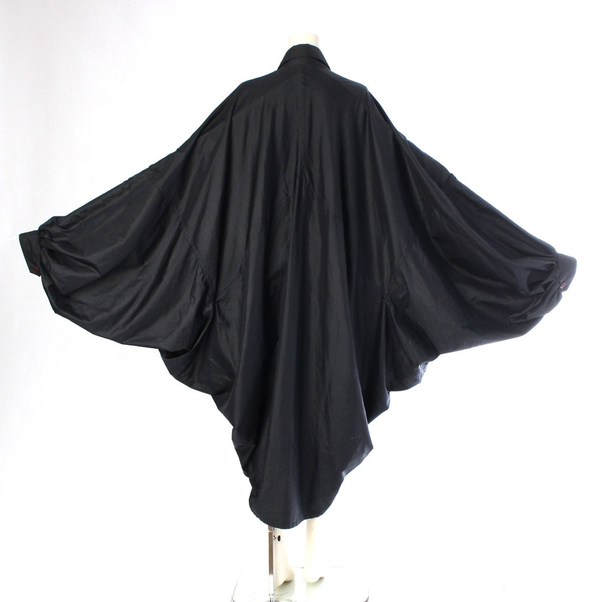 ISSEY MIYAKE Nylon Blend Brush tag deformation zip up squid coat JG63476 Black series 11