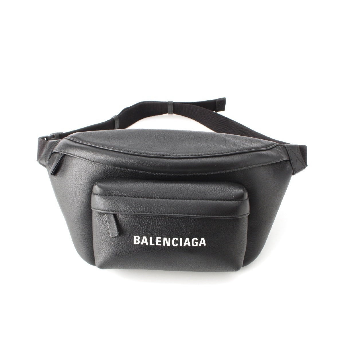 BALENCIAGA Every day leather Logo Body Waist bag 552375 black
