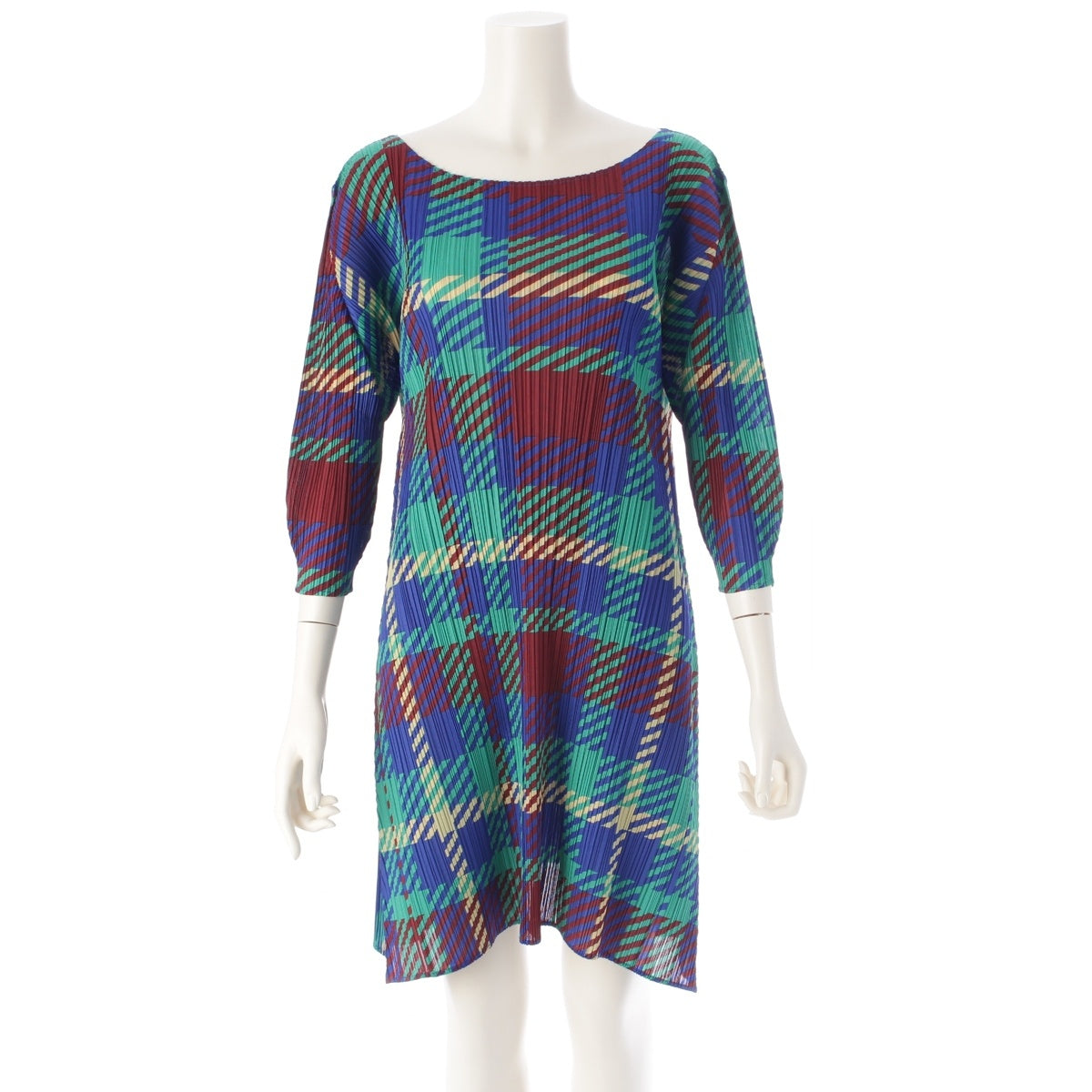 PLEATS PLEASE ISSEY  Check Pattern one piece PP43-JH685 multicolor 2