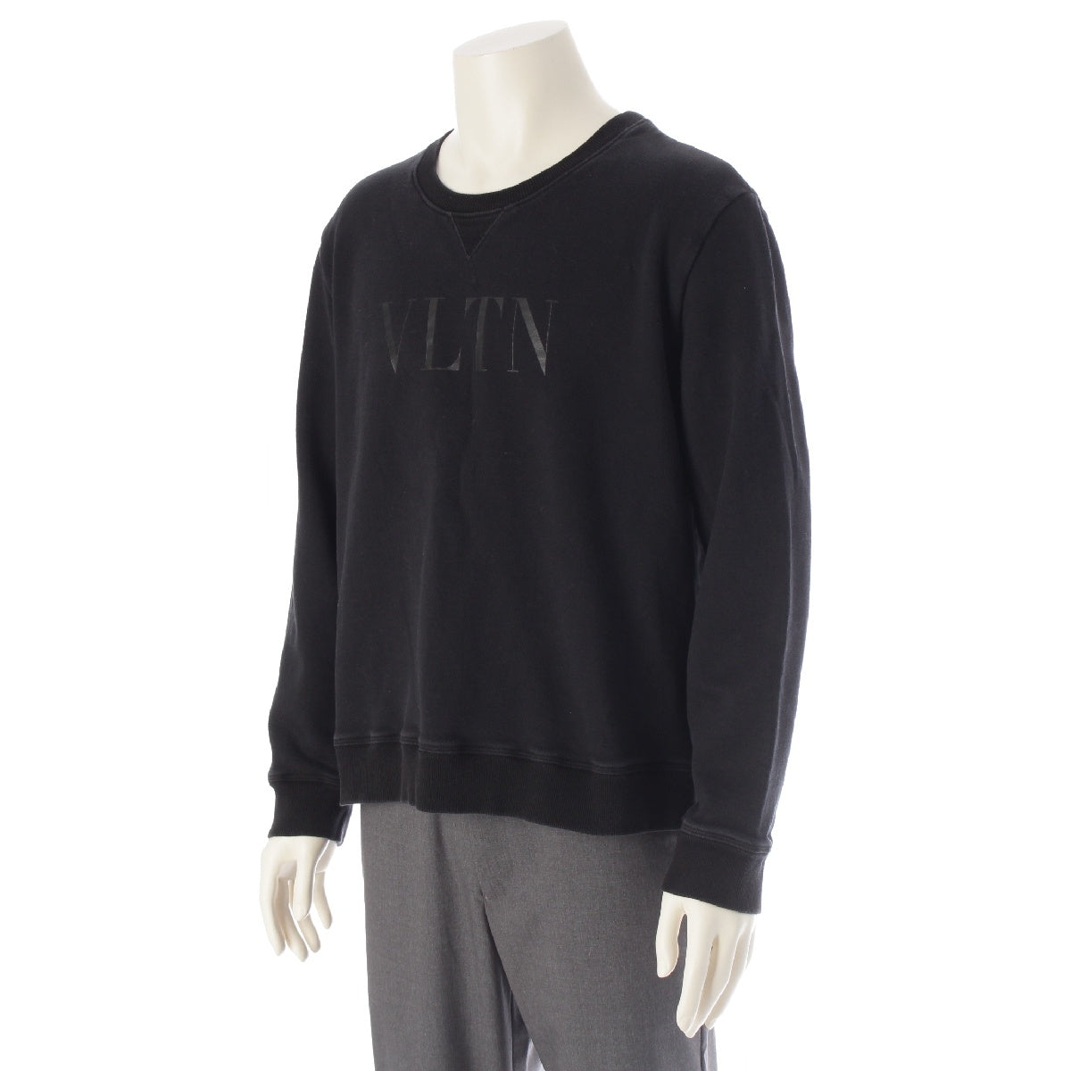 VALENTINO Cotton x nylon logo pullover sweat tops TV3MF10G3TV black M