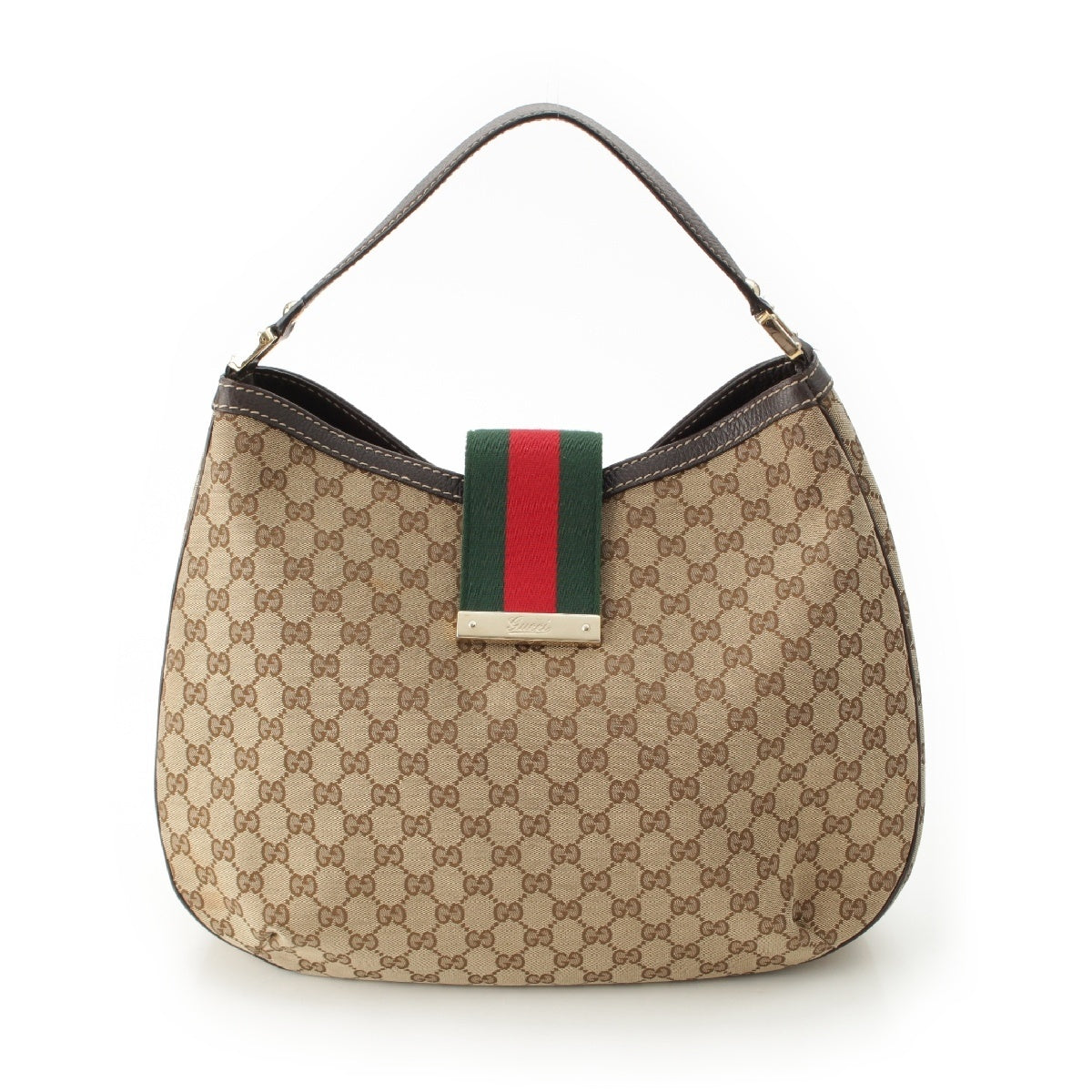 GUCCI GG canvas Sherry line one belt Shoulder Bag 364834 Brown
