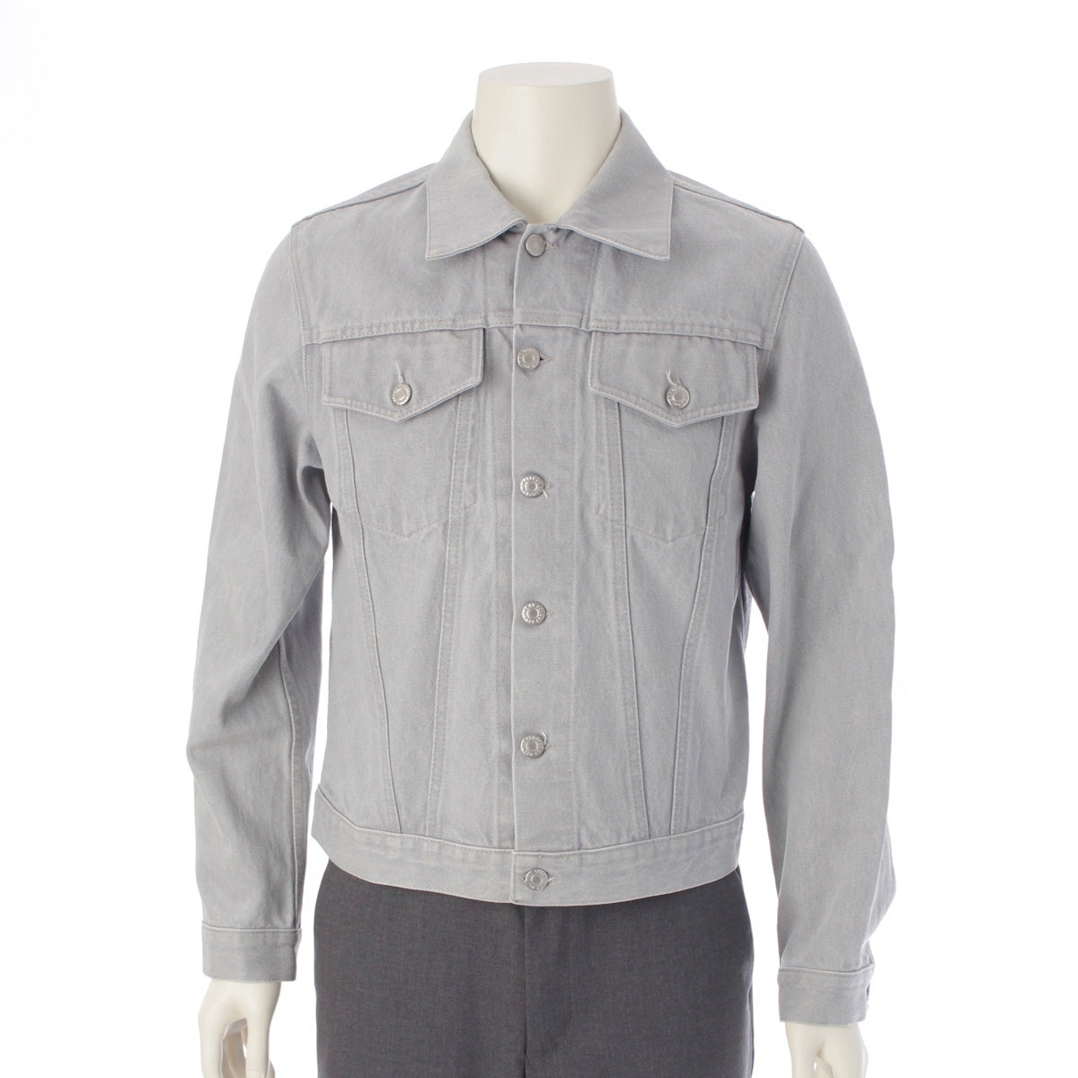 HELMUT LANG Jeans Line colored denim 2pocket Denim jacket trucker Denim Jacket outer gray 44