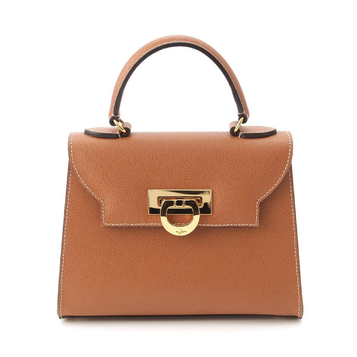 CARBOTTI ERIKA Erica Calf leather 2WAY Shoulder Handbag 445 V2 Brown beige