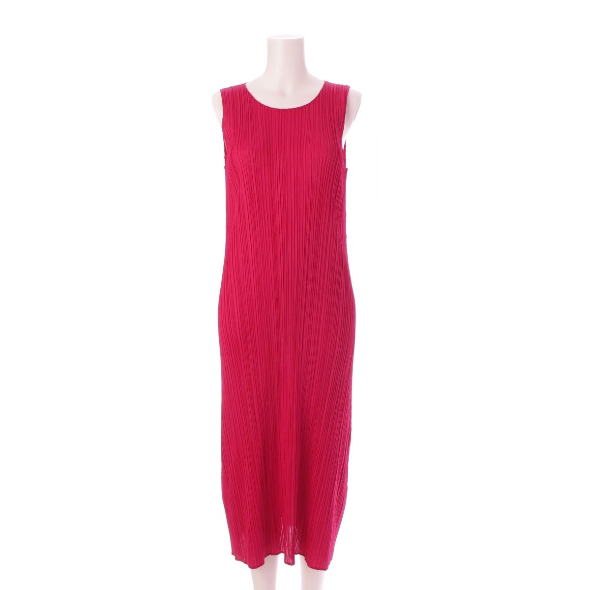 PLEATS PLEASE ISSEY  Crew Neck Sleeveless one piece PP51-JH143 pink 4