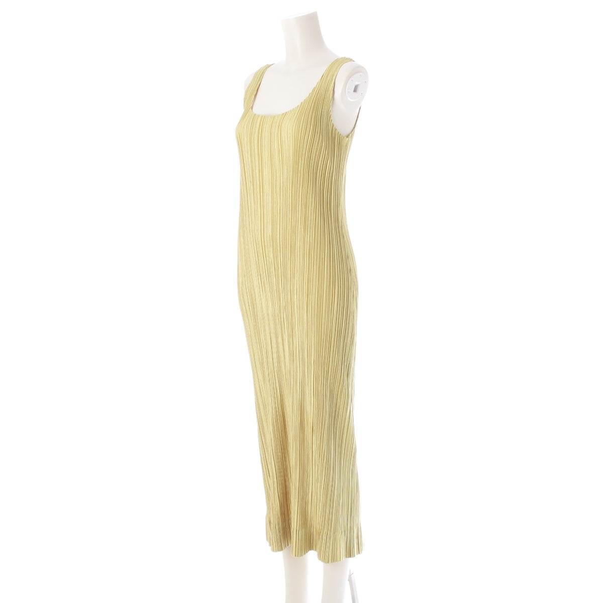 PLEATS PLEASE ISSEY  No sleeve one piece PP83-JH205 yellow 4