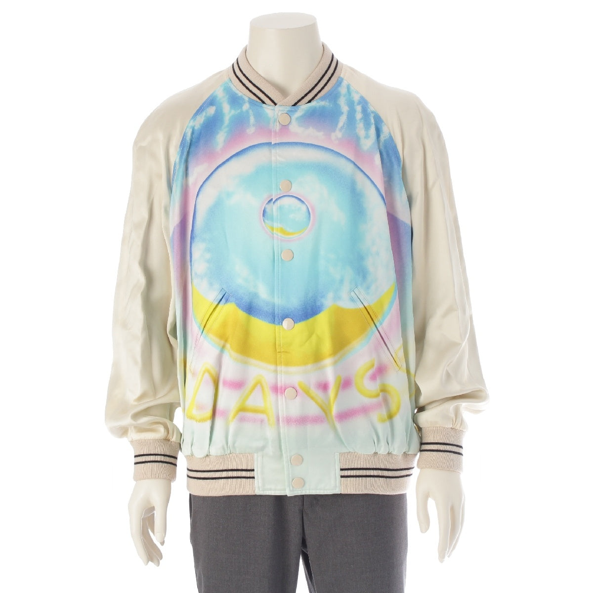 CELINE Cosmic Cruiser Teddy Jacket 2V28H353Q Rainbow 48