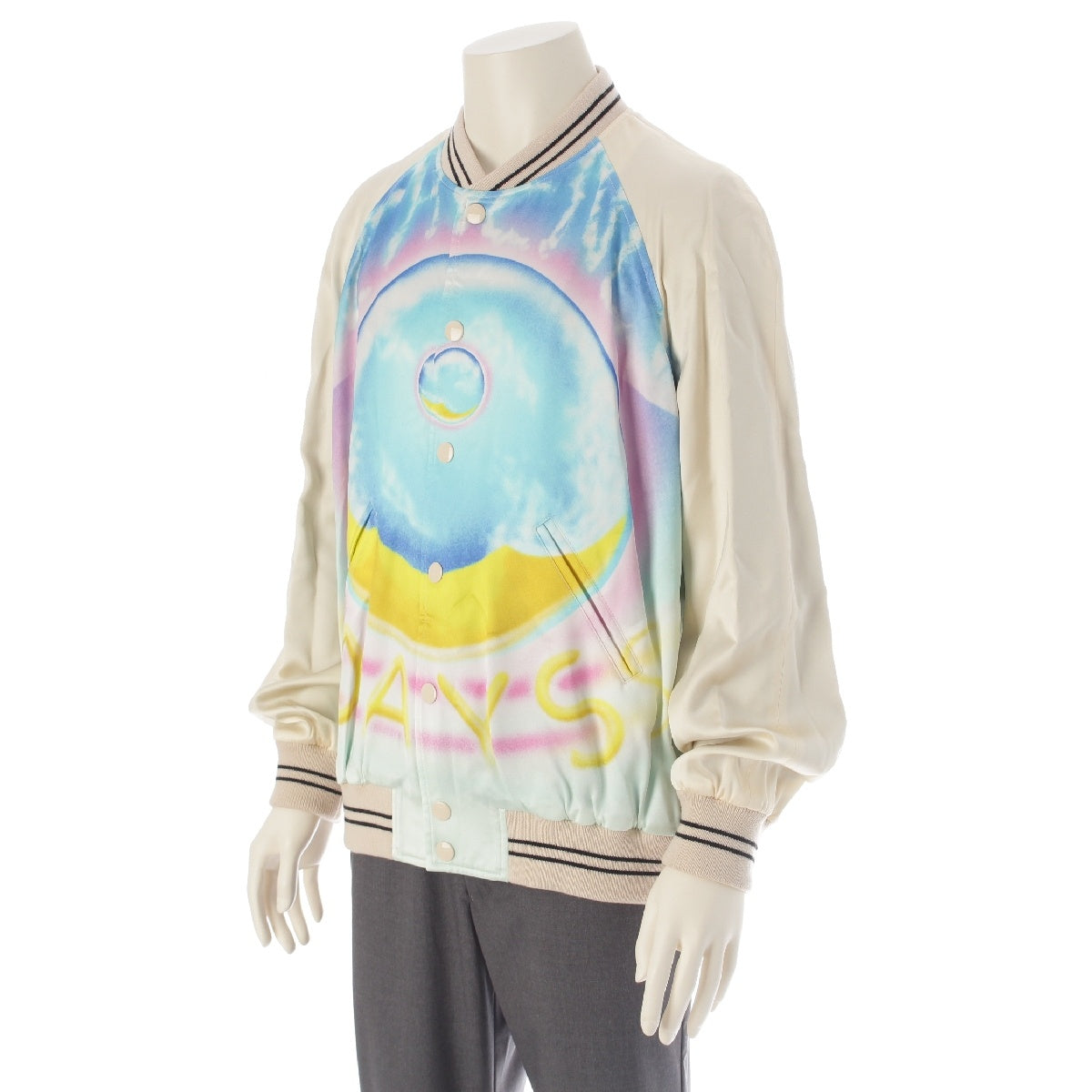 CELINE Cosmic Cruiser Teddy Jacket 2V28H353Q Rainbow 48