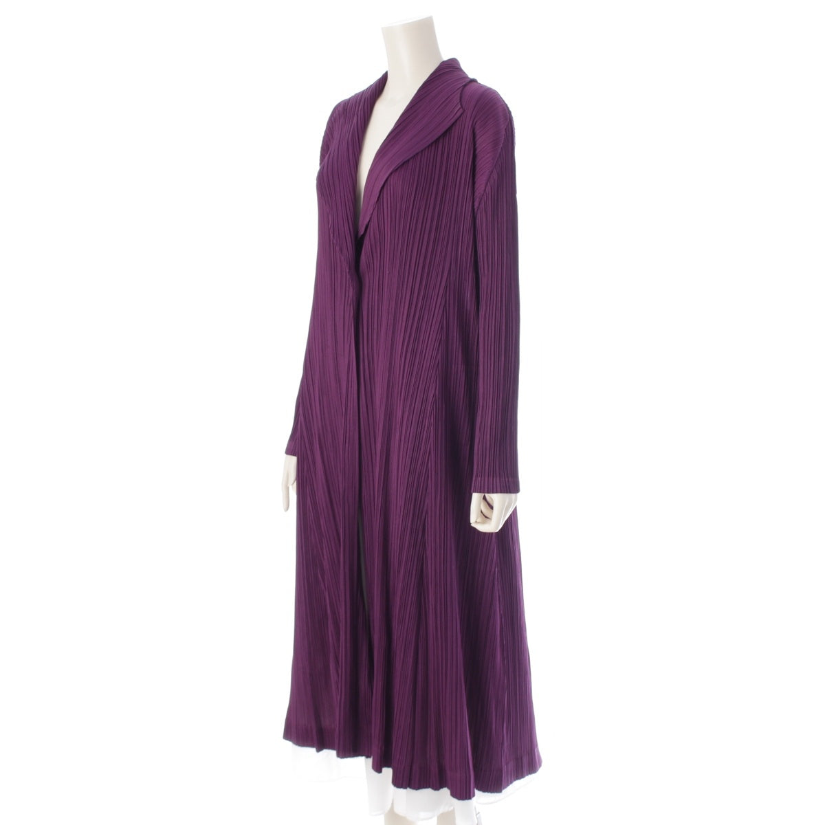 PLEATS PLEASE ISSEY  long coat PP73-JA224 purple 5