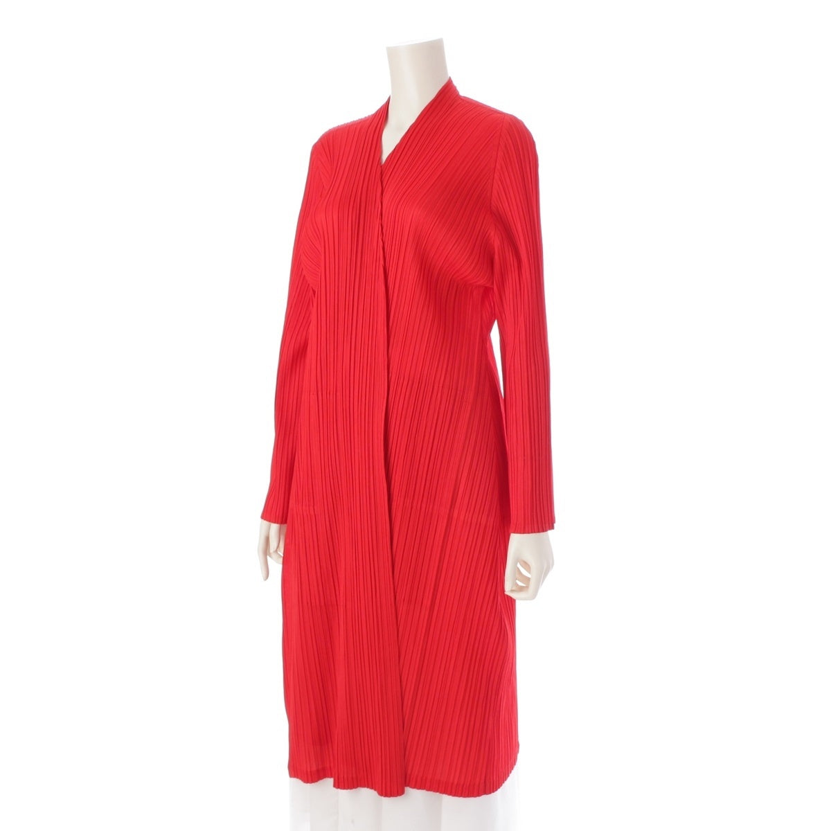 PLEATS PLEASE ISSEY  Long sleeve cardigan tops PP71-JA143 Red 5