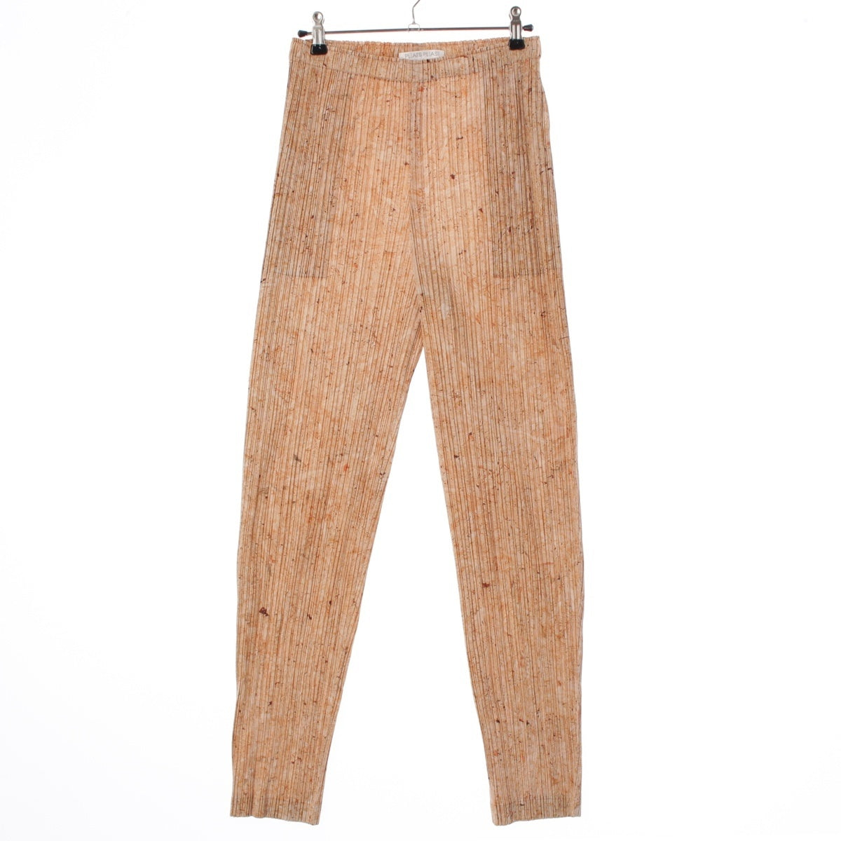 PLEATS PLEASE ISSEY  All-over pattern, fallen leaves pattern, wide easy pants Pants Bottoms PP91-JF144 Beige brown 4