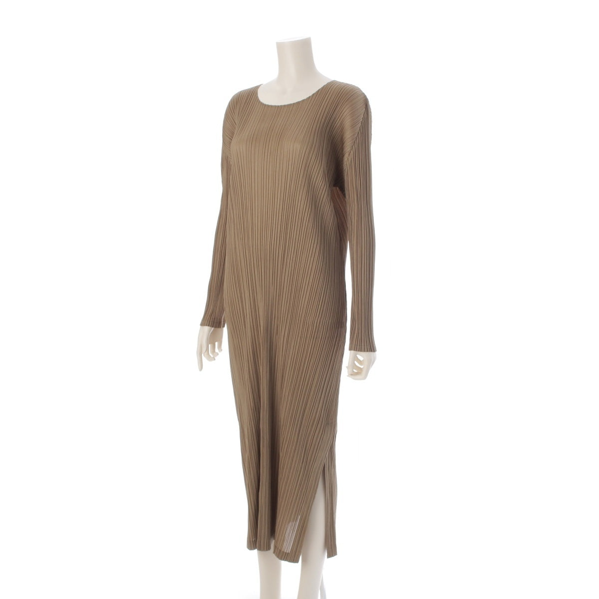 PLEATS PLEASE ISSEY  Round Neck Pleated one piece Sage green 04