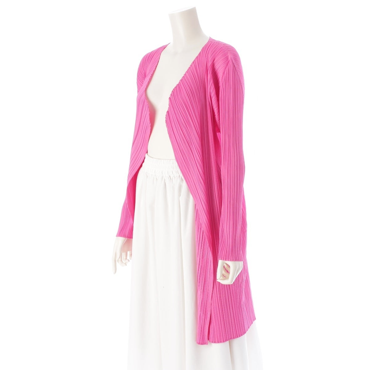 PLEATS PLEASE ISSEY  long cardigan PP23-JA861 pink 4