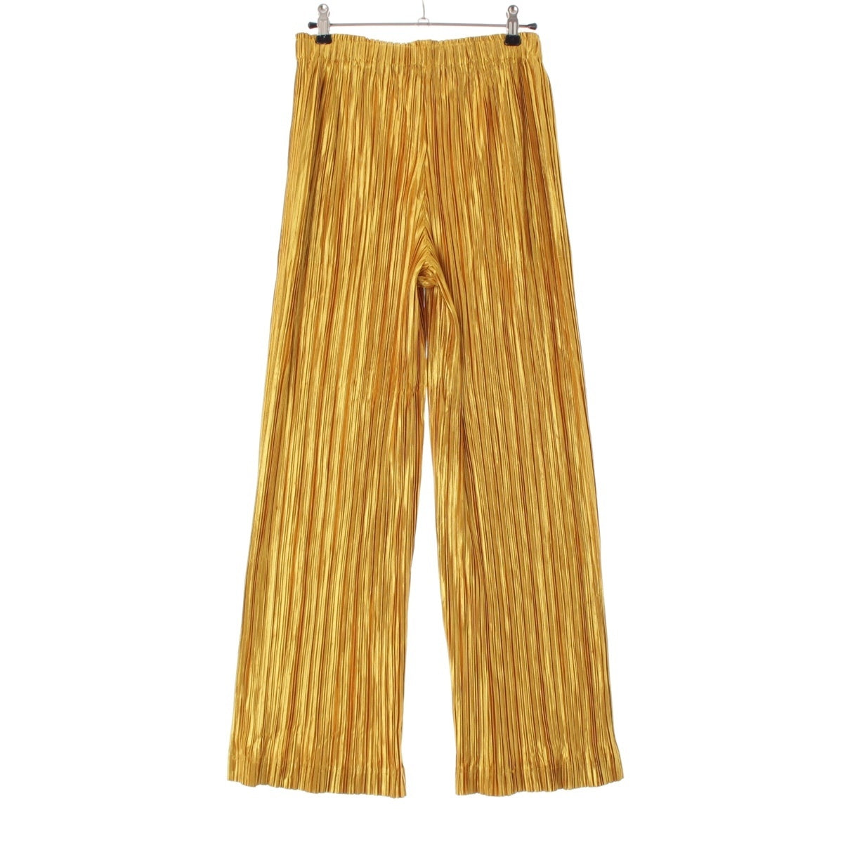 PLEATS PLEASE ISSEY  Flare Wide Pants Bottoms yellow 4