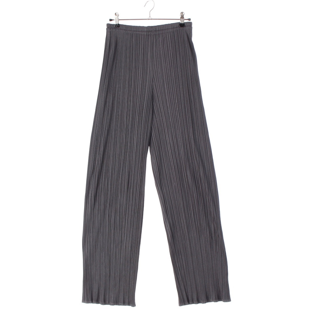 PLEATS PLEASE ISSEY  polyester Wide Easy Pants PP05-JF004 gray 4