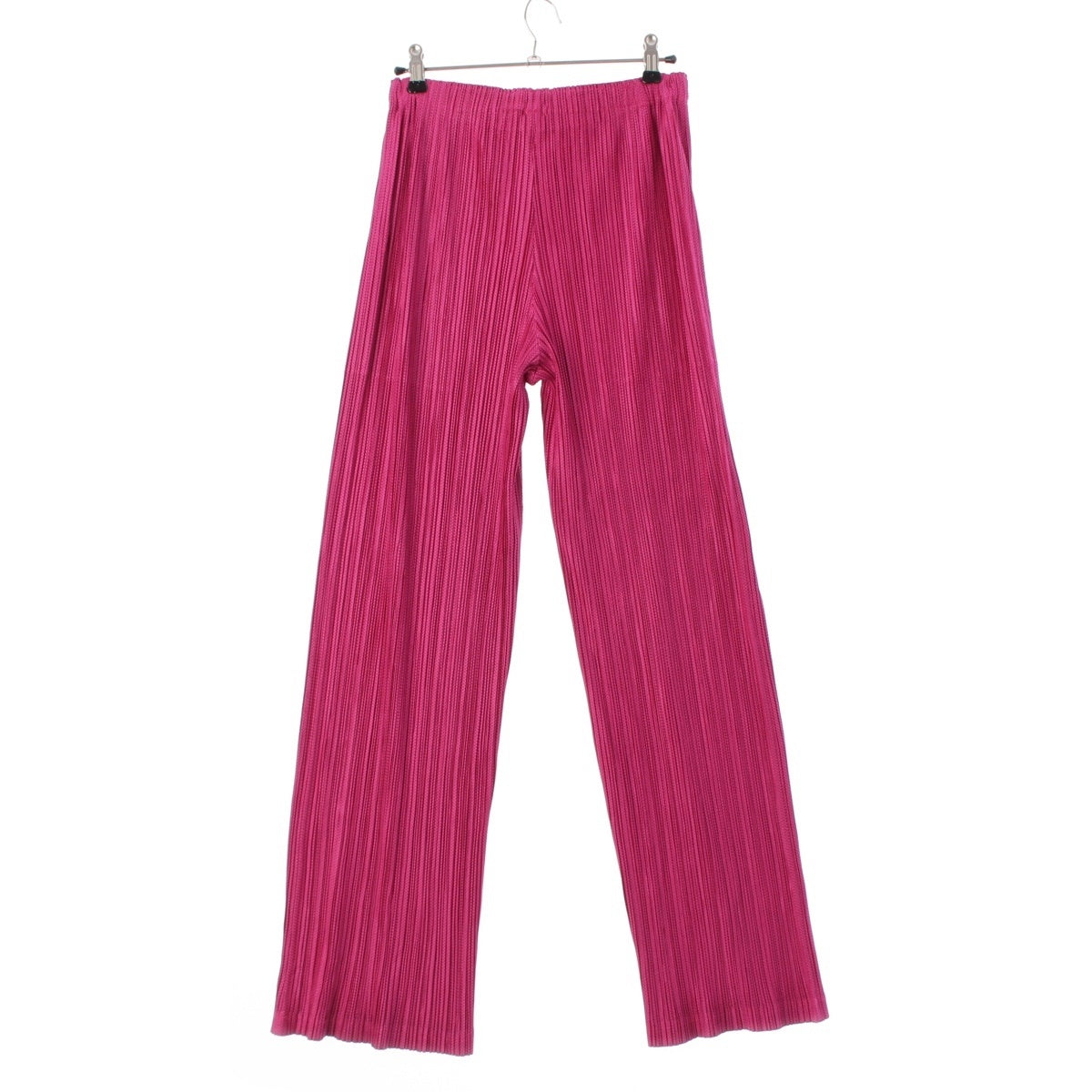 PLEATS PLEASE ISSEY  Woven pattern check Pants PP83-JF642 Pink black 4