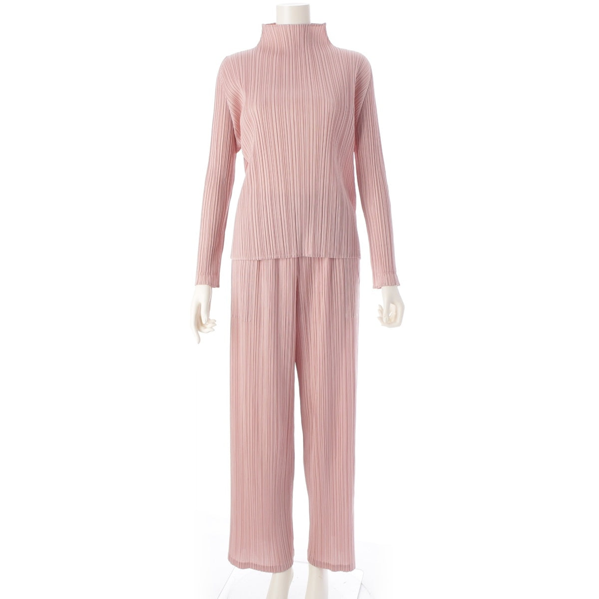 PLEATS PLEASE ISSEY  Bottleneck cut and sewn wide Pants setup pink 4