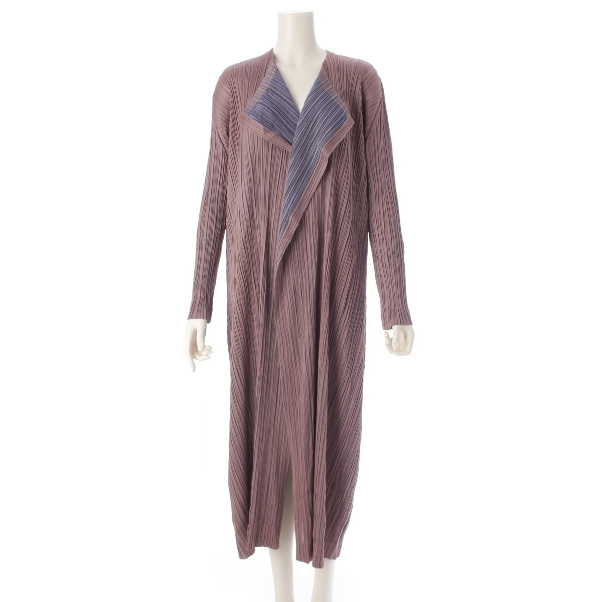 PLEATS PLEASE ISSEY  long cardigan coat PP91-JA702 beige 4