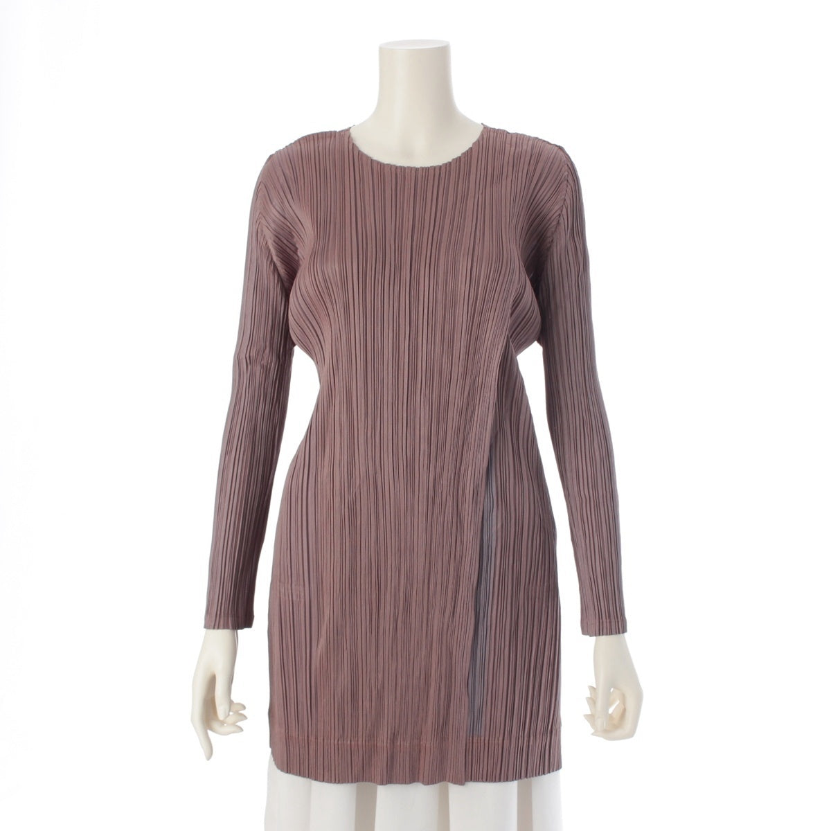 PLEATS PLEASE ISSEY  Long sleeve Cut tops PP91-JT701 Beige blue 4