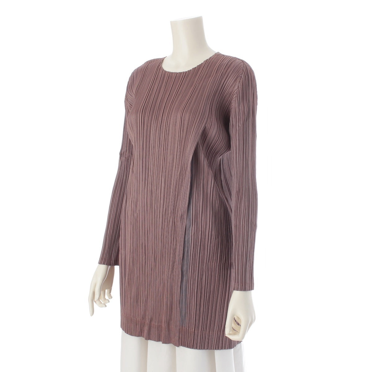 PLEATS PLEASE ISSEY  Long sleeve Cut tops PP91-JT701 Beige blue 4