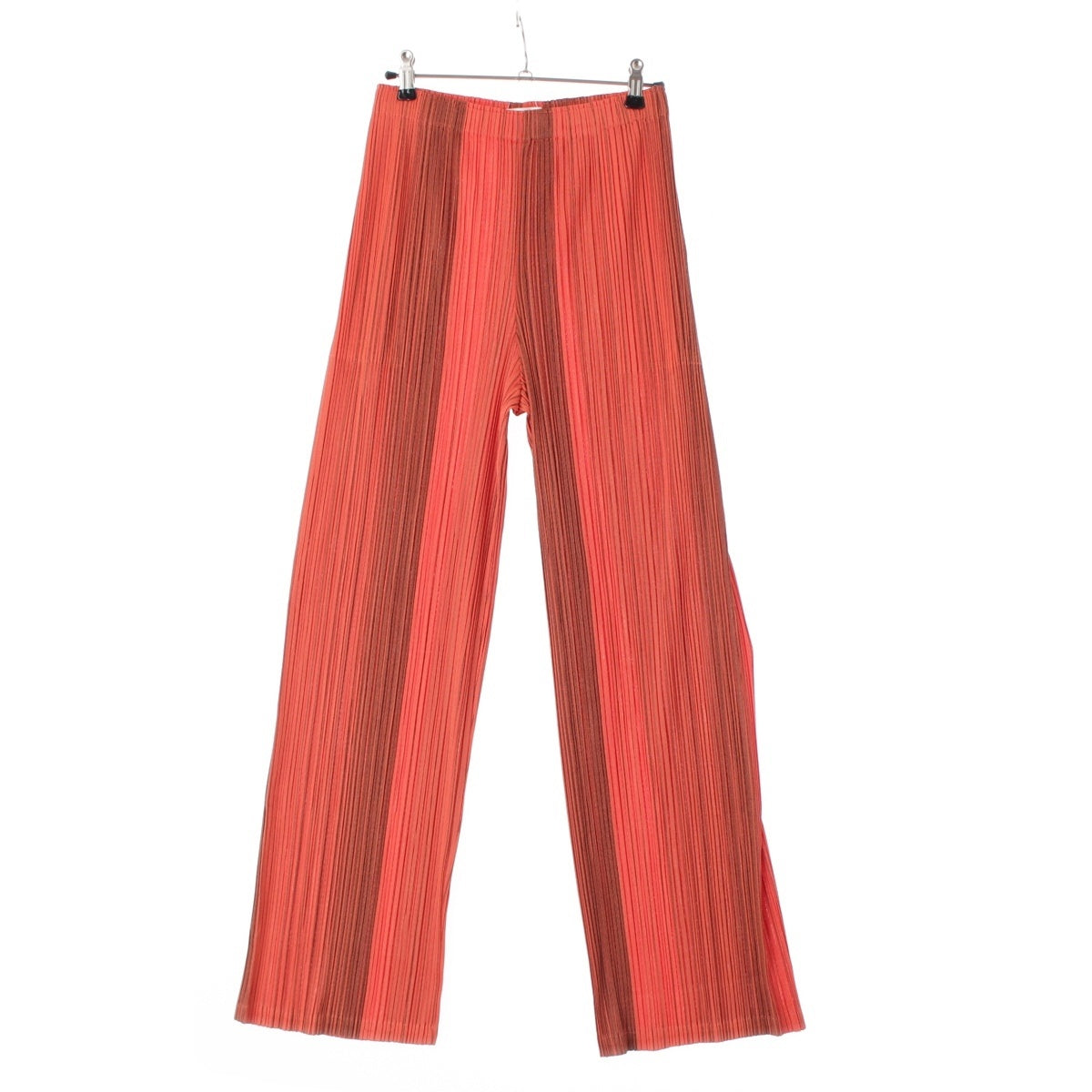 PLEATS PLEASE ISSEY  Pleated stripes Pants Bottoms PP83-JF674 Orange 5
