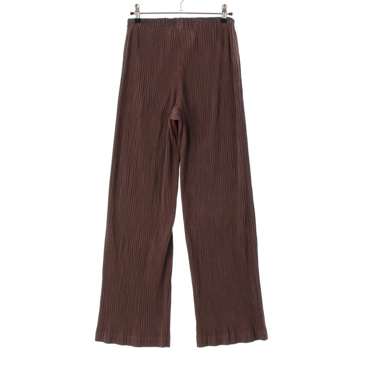ISSEY MIYAKE Pleated Straight Pants Bottoms IM14FA903 Brown 0
