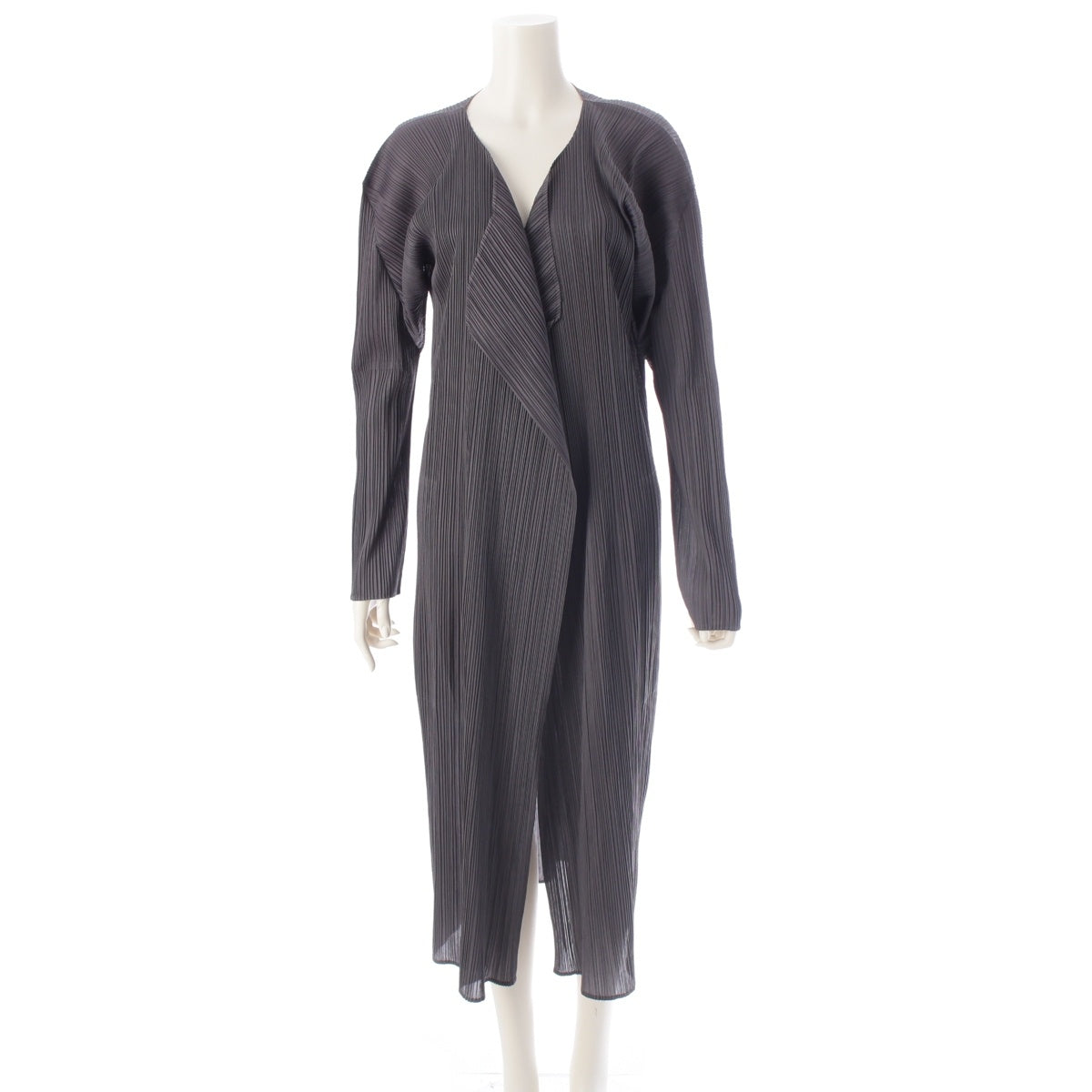 ISSEY MIYAKE long cardigan PP05-JH617 gray M