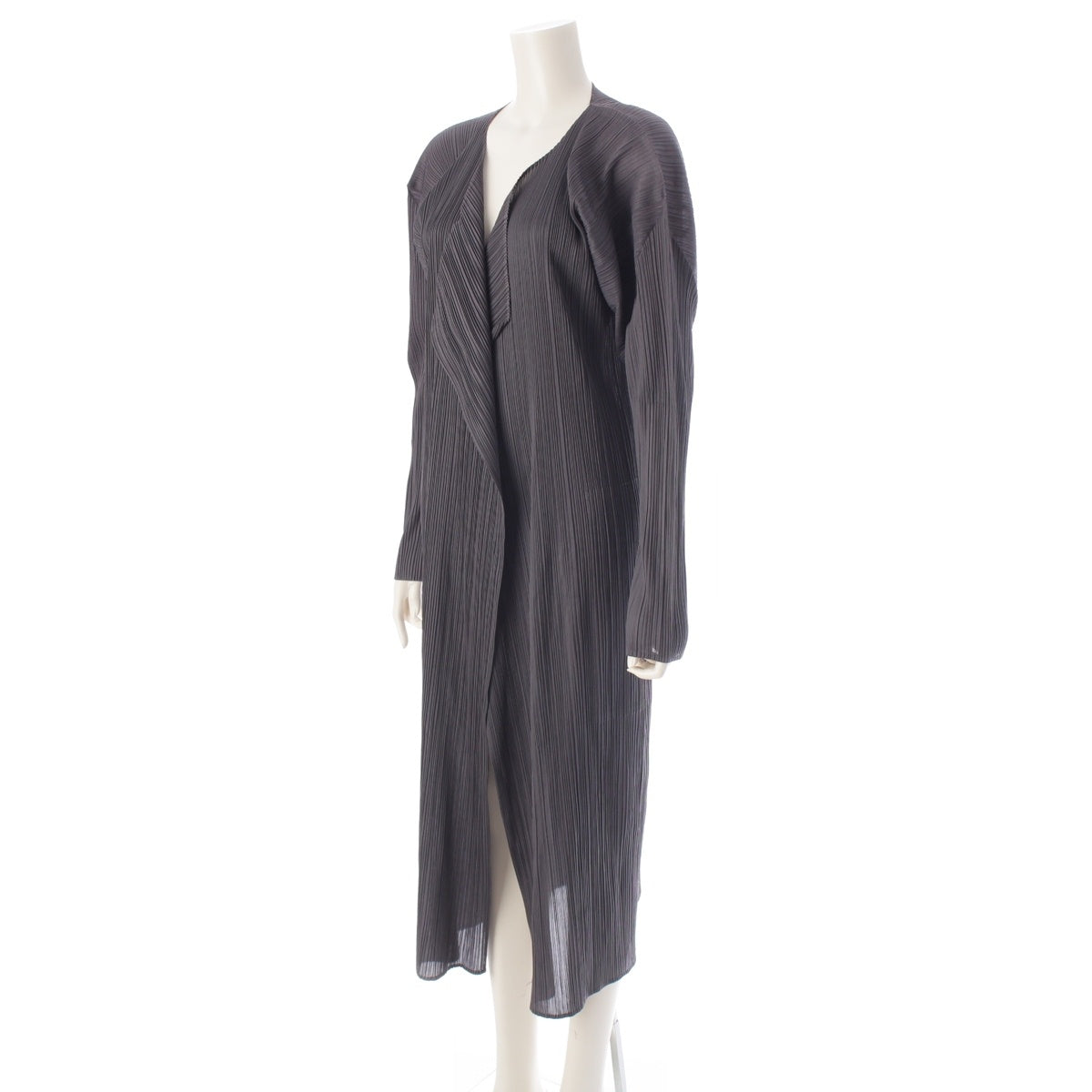 ISSEY MIYAKE long cardigan PP05-JH617 gray M