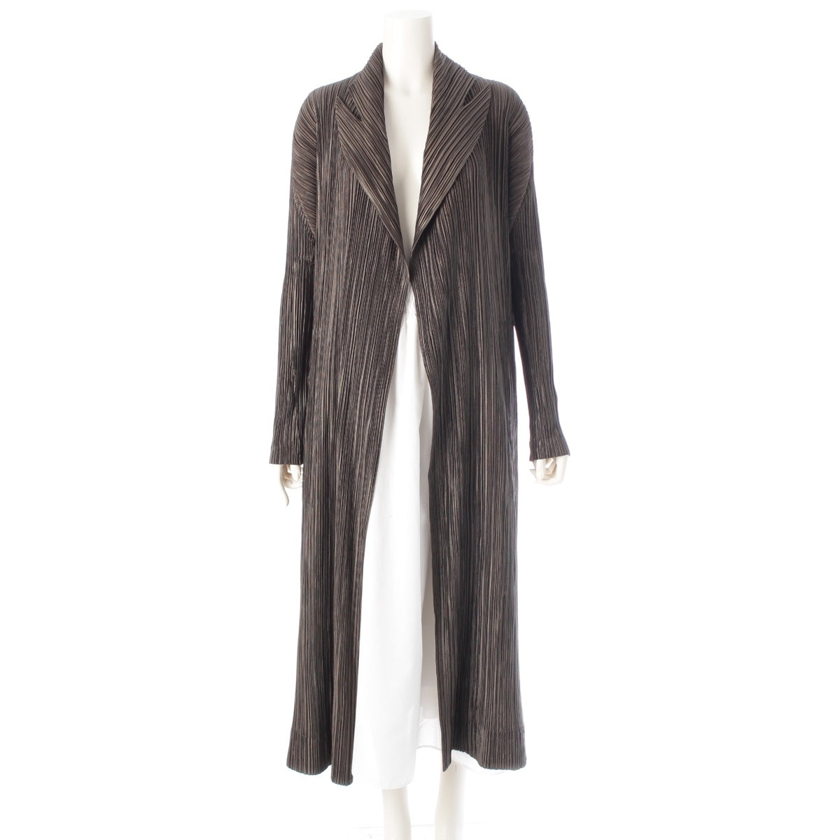 PLEATS PLEASE ISSEY  long cardigan PP83-JA206 Khaki green 5