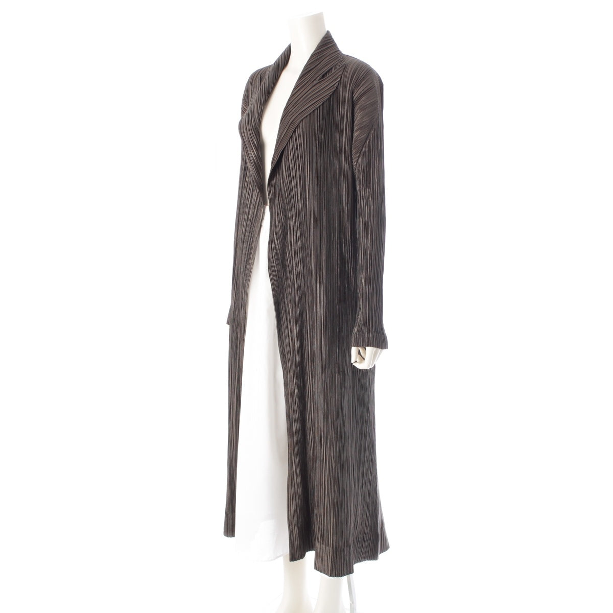 PLEATS PLEASE ISSEY  long cardigan PP83-JA206 Khaki green 5