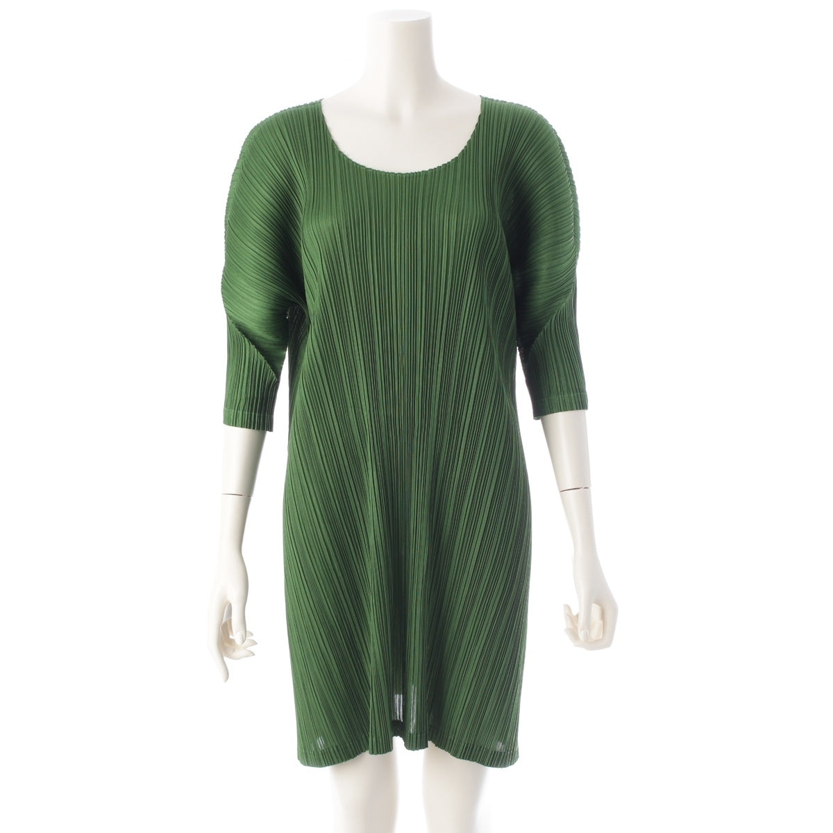 PLEATS PLEASE ISSEY  balloon one piece Tunic PP11-JT127 green 3